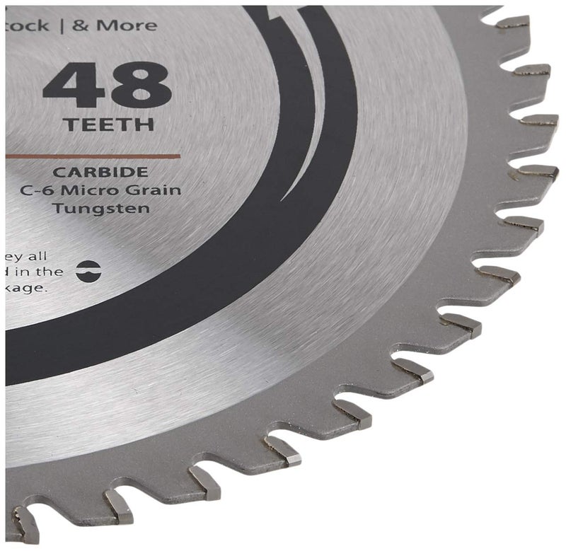 Oshlun SBF-080048 8-Inch 48 Tooth TCG Saw Blade with 5/8-Inch Arbor (Diamond Knockout) for Mild Steel and Ferrous Metals - Image 2